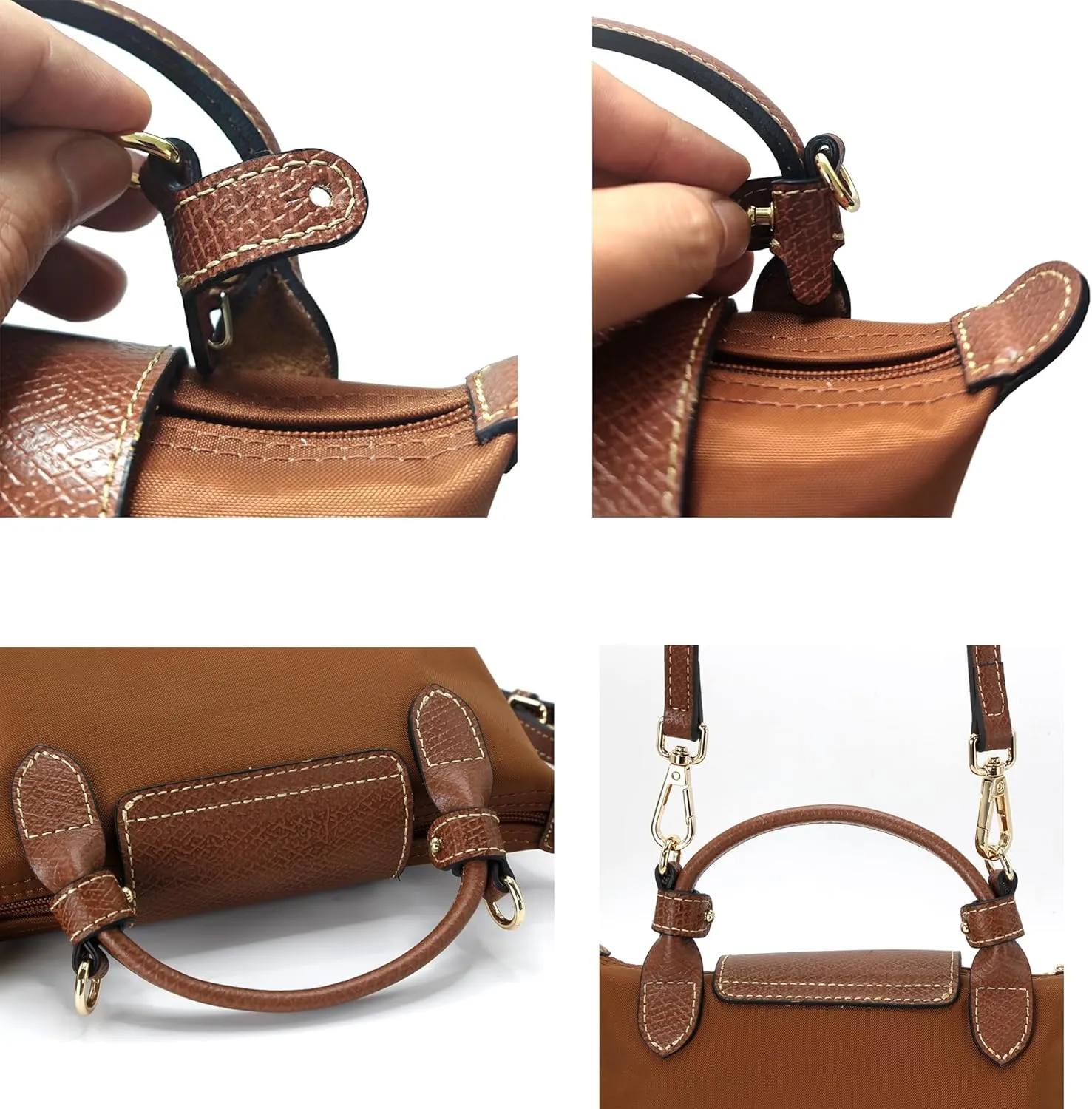 Mini Bags Leather Shoulder Strap Terracotta Nude TAUPE Nave Blue Bag Straps