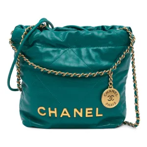 Mini Shiny Calfskin 22 Handbag