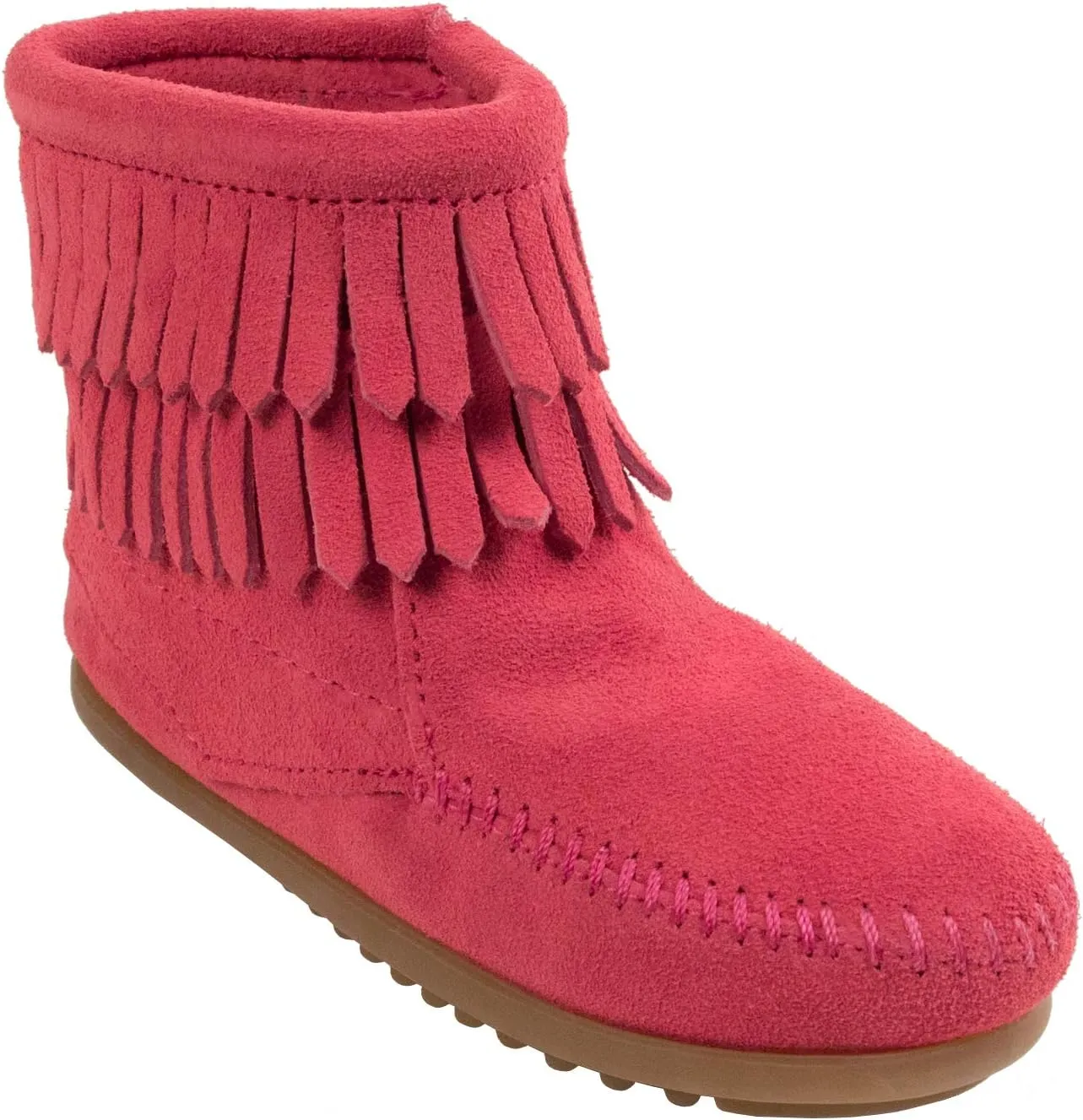 Minnetonka Children's Double Fringe Side Zip Boot
