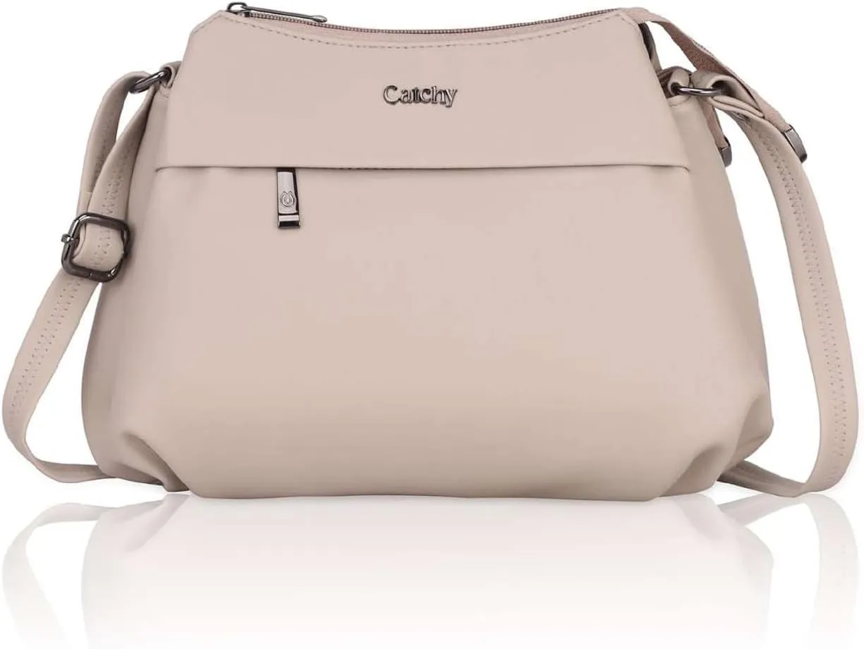 Modern Catchy Shoulder Leather Shoulder Handbag Comfortable Soft And Adjustable Purse Pocket With Zipper Removable Strap & Lightweight Bag For Womens