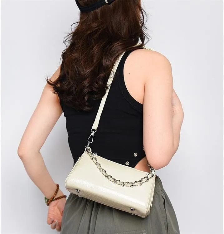 Molodo PU Crossbody Bags for Women Triangle Trendy Shoulder Bag Purse Triangle Underarm Bags Party Vacation Handbag Purses