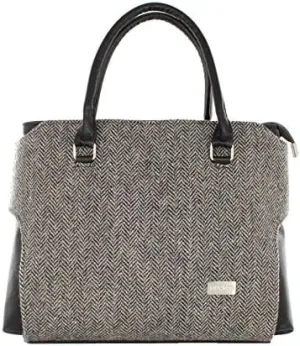 Mucros Weavers Ladies Emily Handbag, 100% Wool Tweed, Imported from Ireland, One size