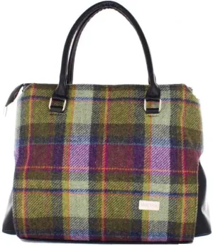 Mucros Weavers Ladies Emily Handbag, 100% Wool Tweed, Imported from Ireland, One size