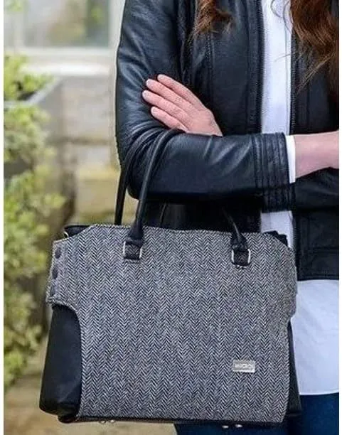 Mucros Weavers Ladies Emily Handbag, 100% Wool Tweed, Imported from Ireland, One size
