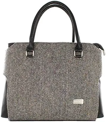 Mucros Weavers Ladies Emily Handbag, 100% Wool Tweed, Imported from Ireland, One size