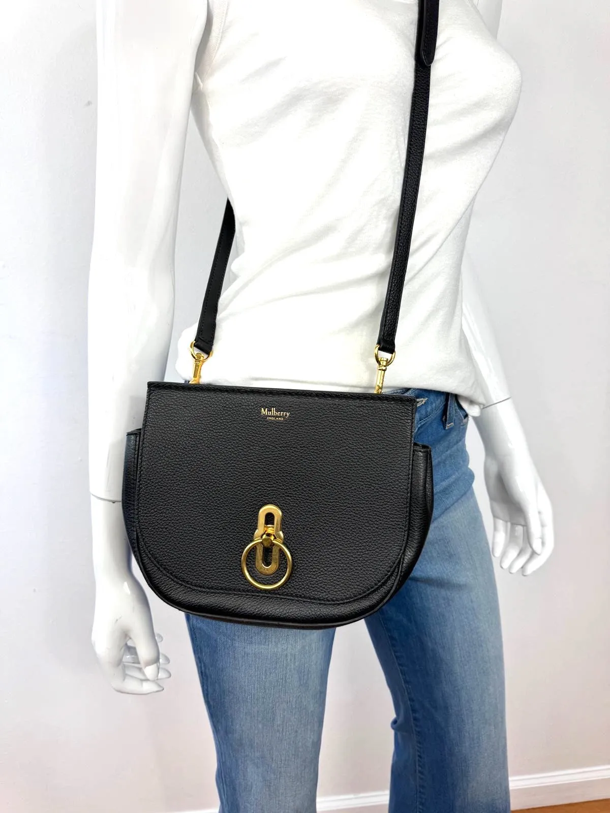 MULBERRY AMBERLEY CLASSIC GRAIN LEATHER HOBO BAG