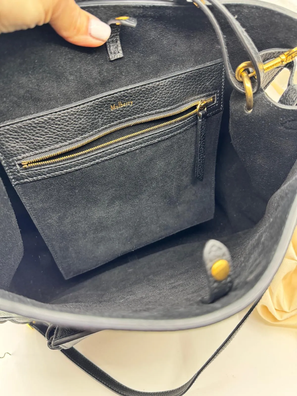 MULBERRY AMBERLEY CLASSIC GRAIN LEATHER HOBO BAG