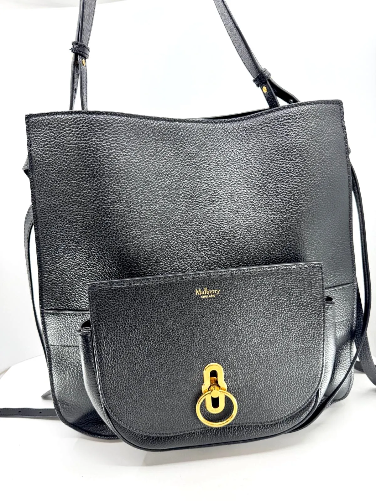 MULBERRY AMBERLEY CLASSIC GRAIN LEATHER HOBO BAG