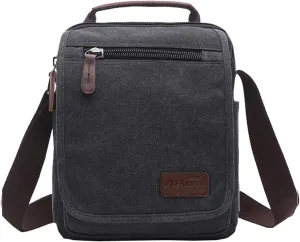 mygreen Small Canvas Crossbody Shoulder Bag Messenger Bag Work Bag