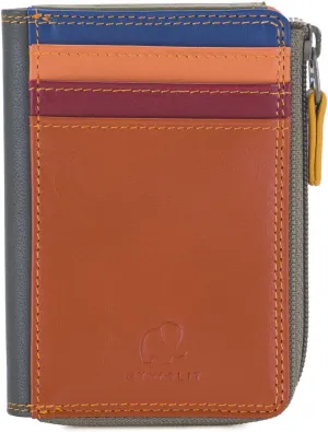mywalit Small Zip Leather Purse | 3 Card Slots | ID Window & Coin Pocket | Lucca | Stylish & Compact Accessory for Men & Women | Perfect for Everyday Use