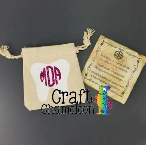 Natural Canvas Tooth Fairy Bags