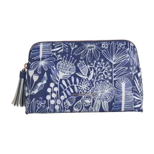 Navy Natives Medium Vanity Bag