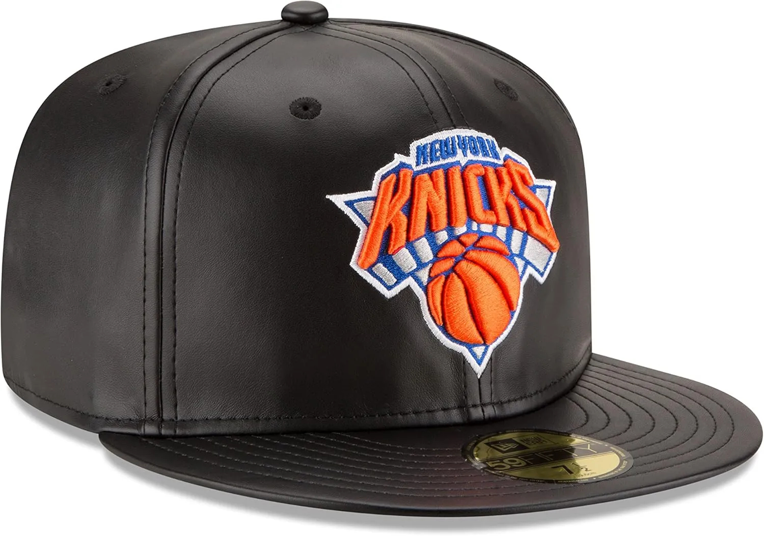 NBA Men's Faux Leather 59FIFTY Fitted Cap