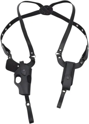 NBEADS Shoulder Holster, Adjustable Vertical Gun Holster with Magazine Pouch Double Magazine Pouch Concealed Carry Shoulder Holster
