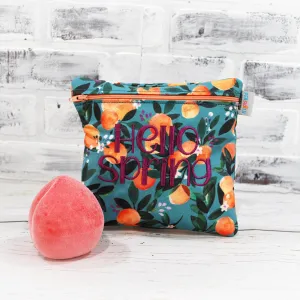 Nectarine Floral Food Safe Personalized Reusable Bag
