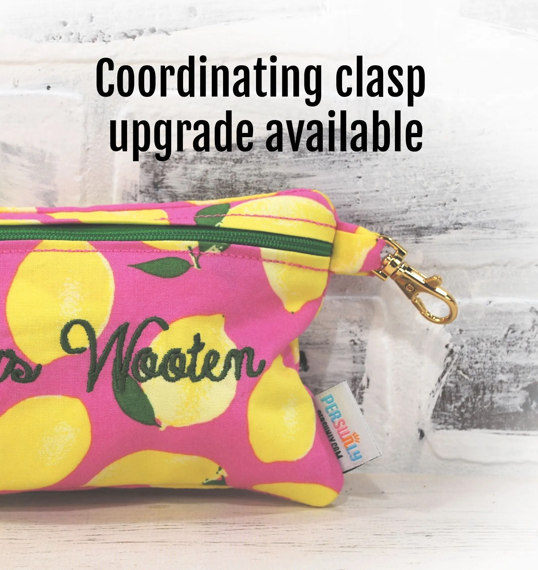 Nectarine Floral Food Safe Personalized Reusable Bag
