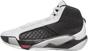 NIKE Air Jordan XXXVIII Big Kids' Shoes (DZ3499-106, White/Siren Red/Black) Size 4.5