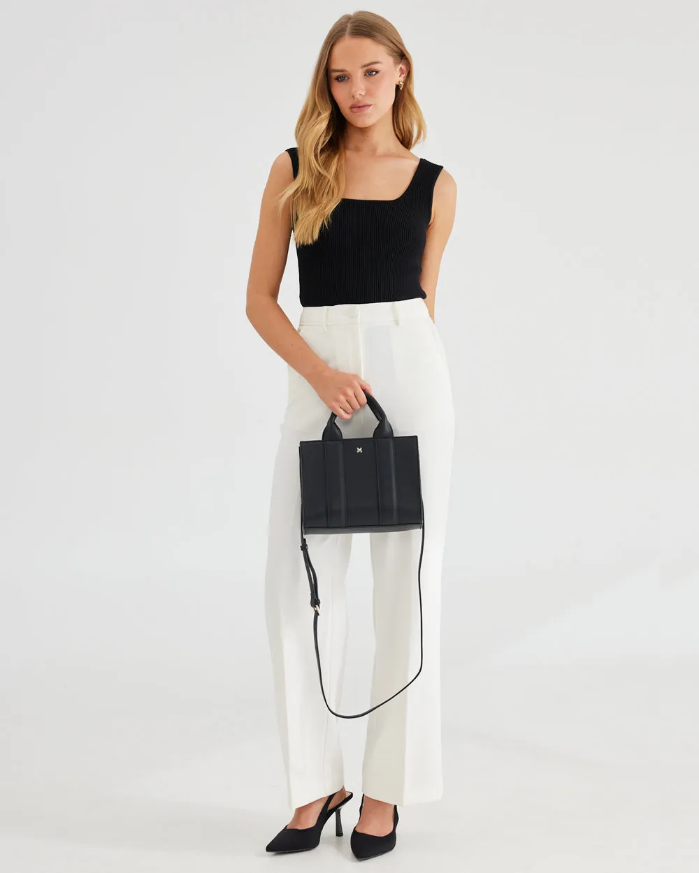 Nova Small Grab Tote   Monogram Strap