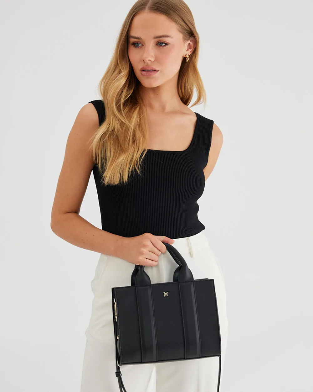 Nova Small Grab Tote   Monogram Strap