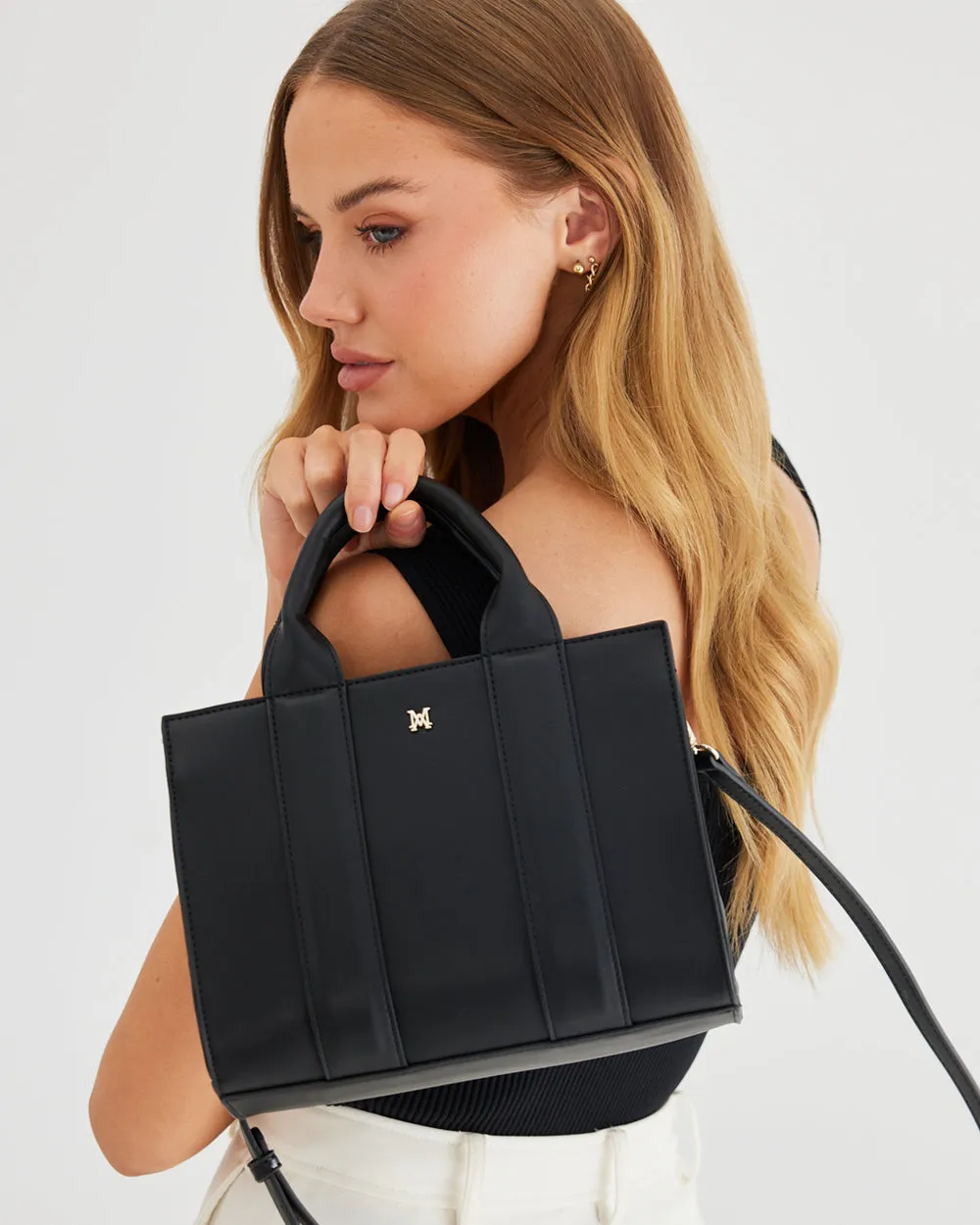 Nova Small Grab Tote   Monogram Strap