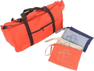 NOVICA Nesting travel bags, 'Voyage Venture' (set of 2)
