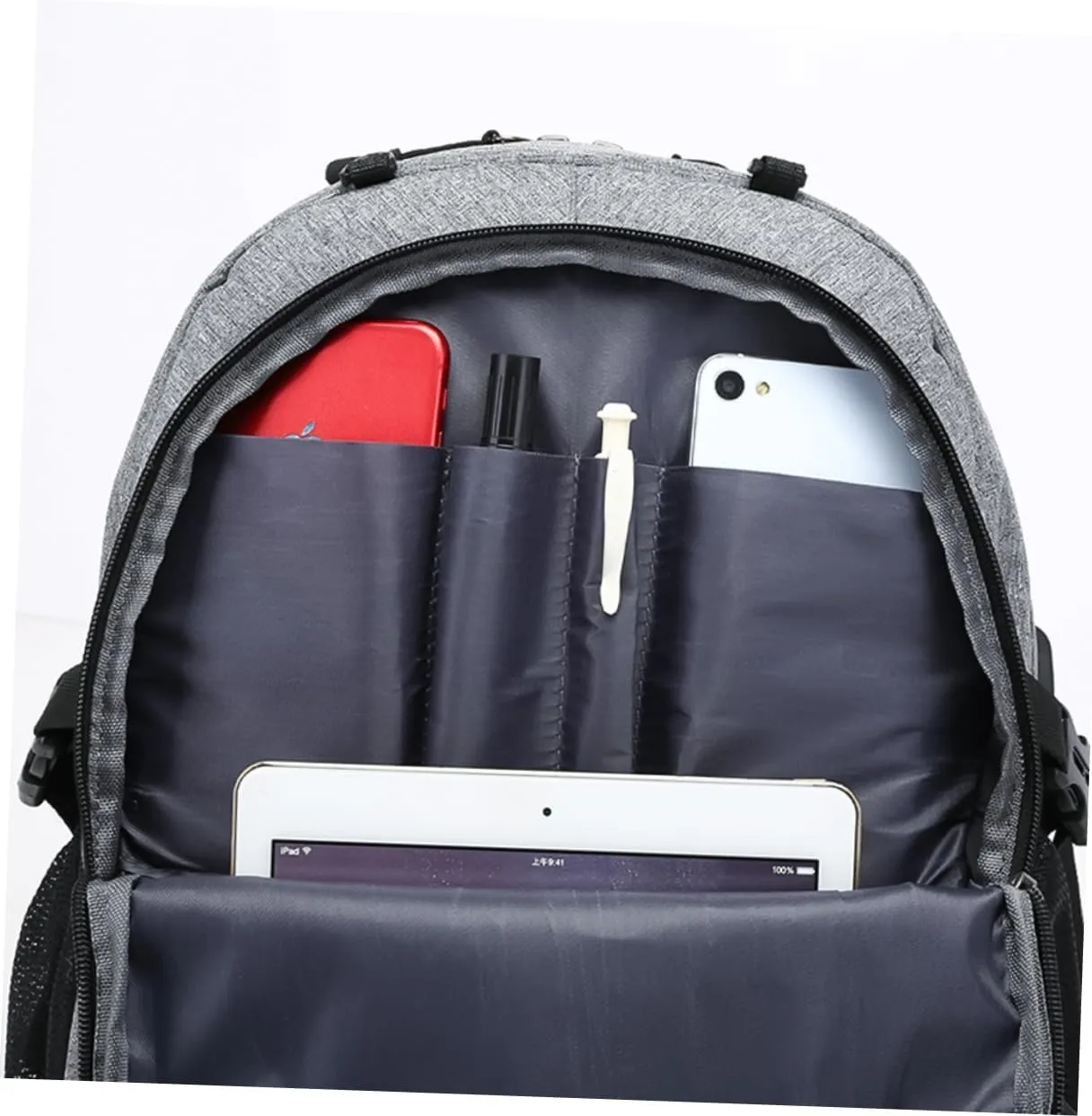 Oxford Cloth Large Capacity Backpack for Students Outdoor Basketball Football Storage Net Buckle Satchel Men's Bag