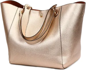 Pahajim Purses and Handbags for Women Large Capacity Work Tote Bag PU Leather Bucket Shoulder Bags Designer Satchel Hobo Bags