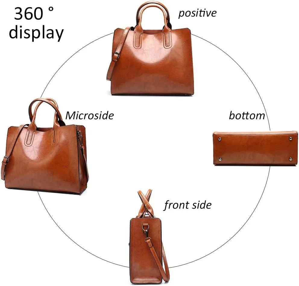 Pahajim Women Handbags and Leather Purses Top Handle Satchel Bags Tote Bags Tote Purses for Women