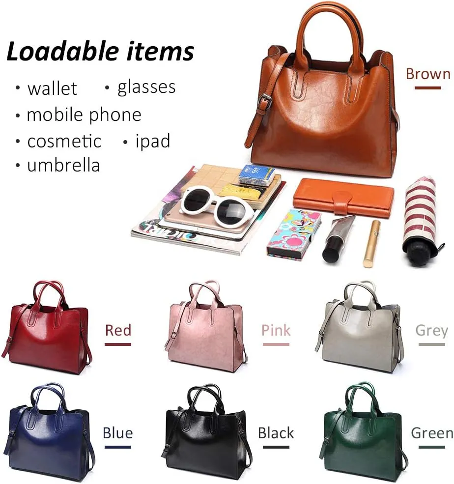 Pahajim Women Handbags and Leather Purses Top Handle Satchel Bags Tote Bags Tote Purses for Women