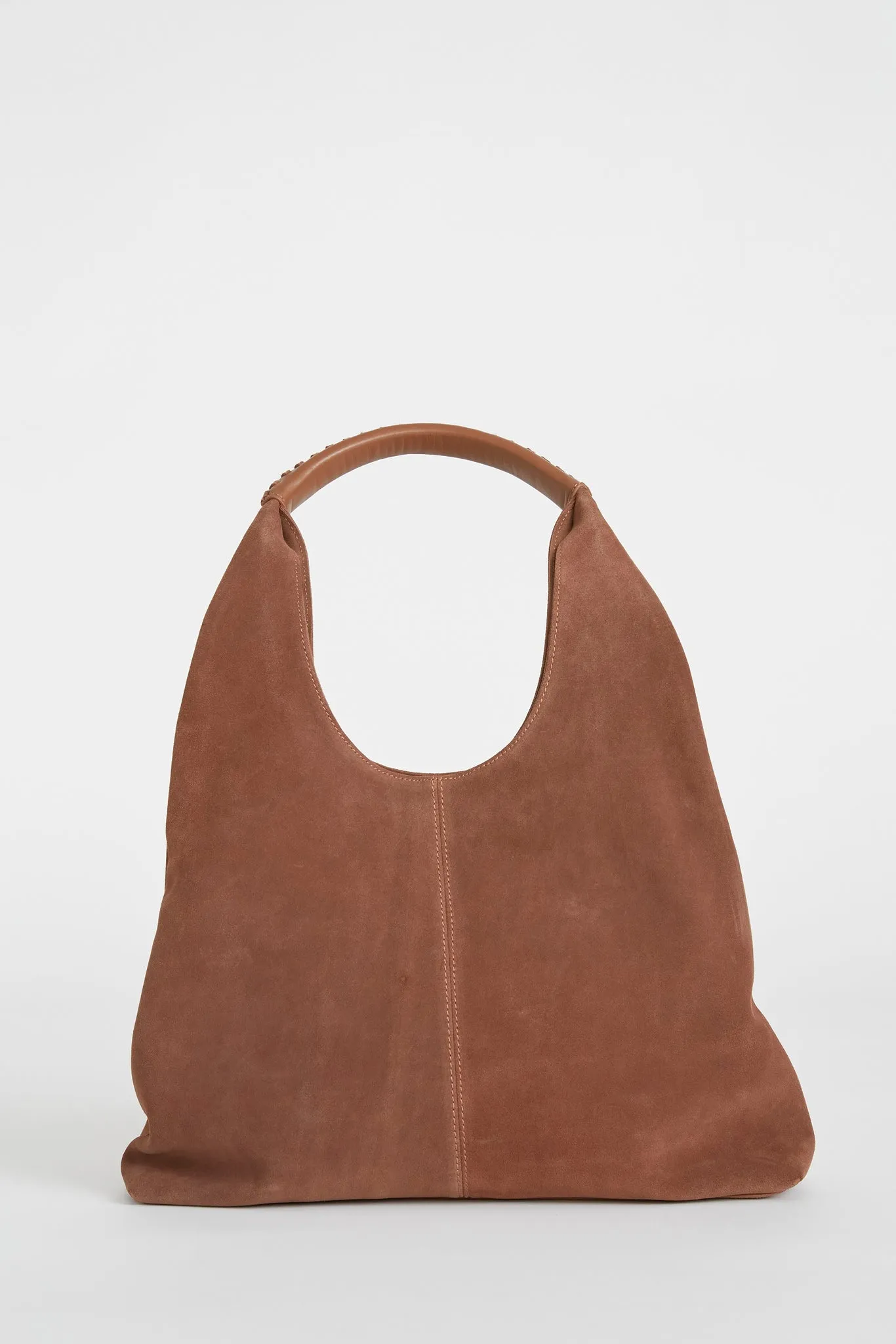 Parma Suede Bucket Bag - Feathery Leaf