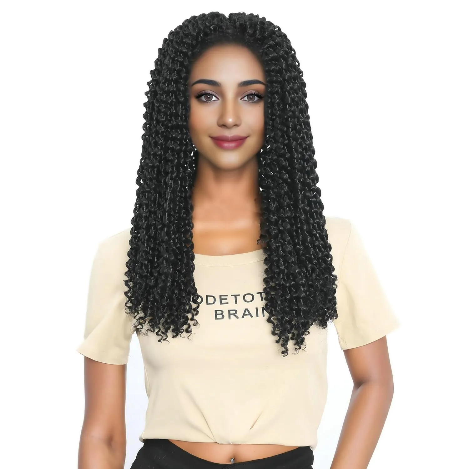 Passion Twist Hair 18 Inch 7 Packs Water Wave Crochet Hair Pre Looped Spring Bohemian Braids for Black Women