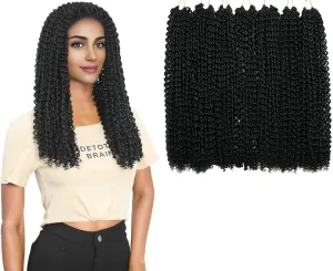 Passion Twist Hair 18 Inch 7 Packs Water Wave Crochet Hair Pre Looped Spring Bohemian Braids for Black Women