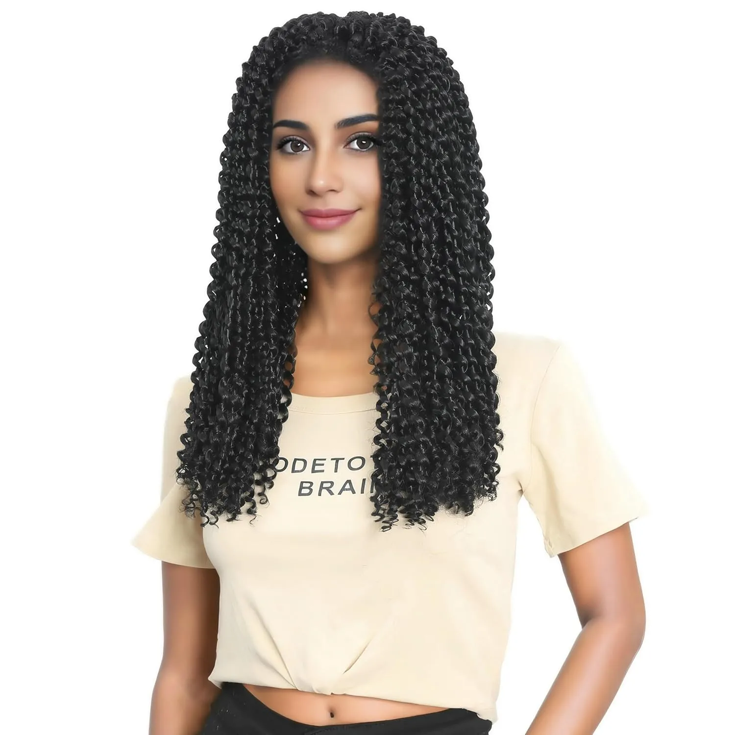 Passion Twist Hair 18 Inch 7 Packs Water Wave Crochet Hair Pre Looped Spring Bohemian Braids for Black Women