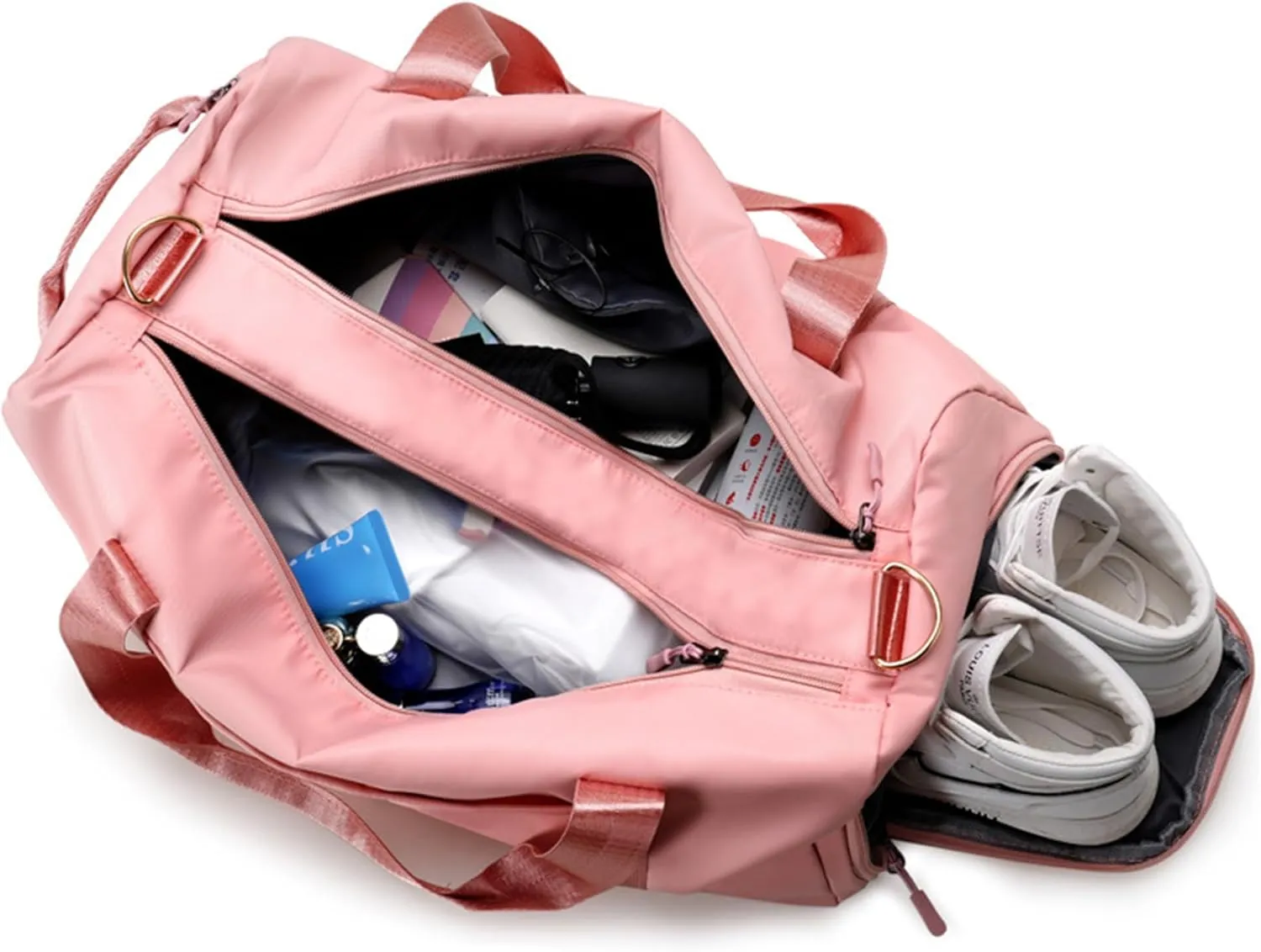 Personalised Sports Fitness Duffel Bag Custom Text Embroidery Travel Bag Custom Name Dry Wet Pockets Organizer Storage Bags for Women Men