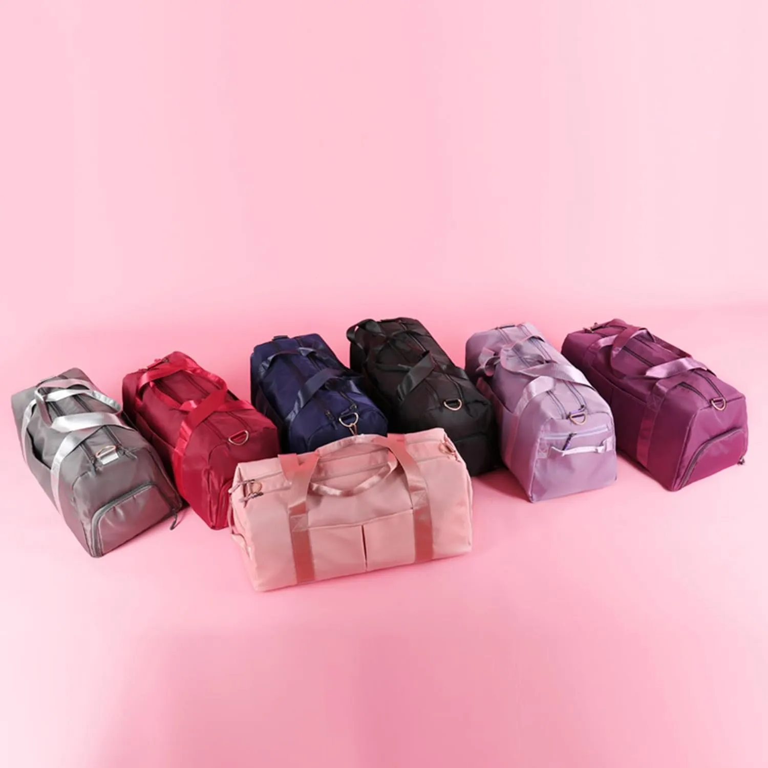 Personalised Sports Fitness Duffel Bag Custom Text Embroidery Travel Bag Custom Name Dry Wet Pockets Organizer Storage Bags for Women Men