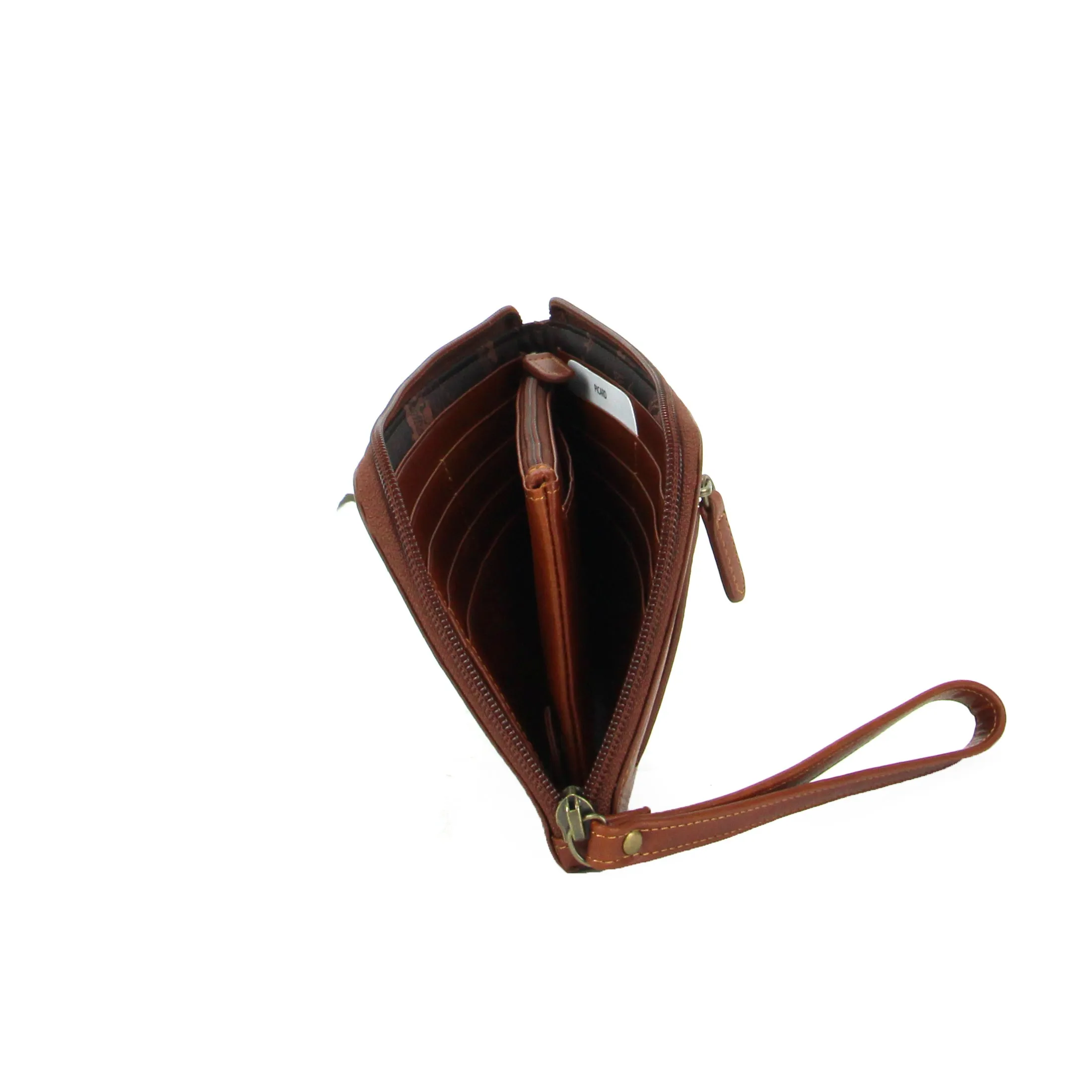 Picard Breve Ladies  Zip Down Leather Wallet (Tan)