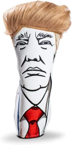 Pins & Aces Keep America Great Premium Golf Club Headcover - Quality Leather, Hand-Made Funny Head Cover - Style and Customize Your Golf Bag - Tour Inspired, Donald Trump Golf Design (Blade)