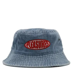 Pleasures Bubble Logo Bucket Hat / Washed Denim