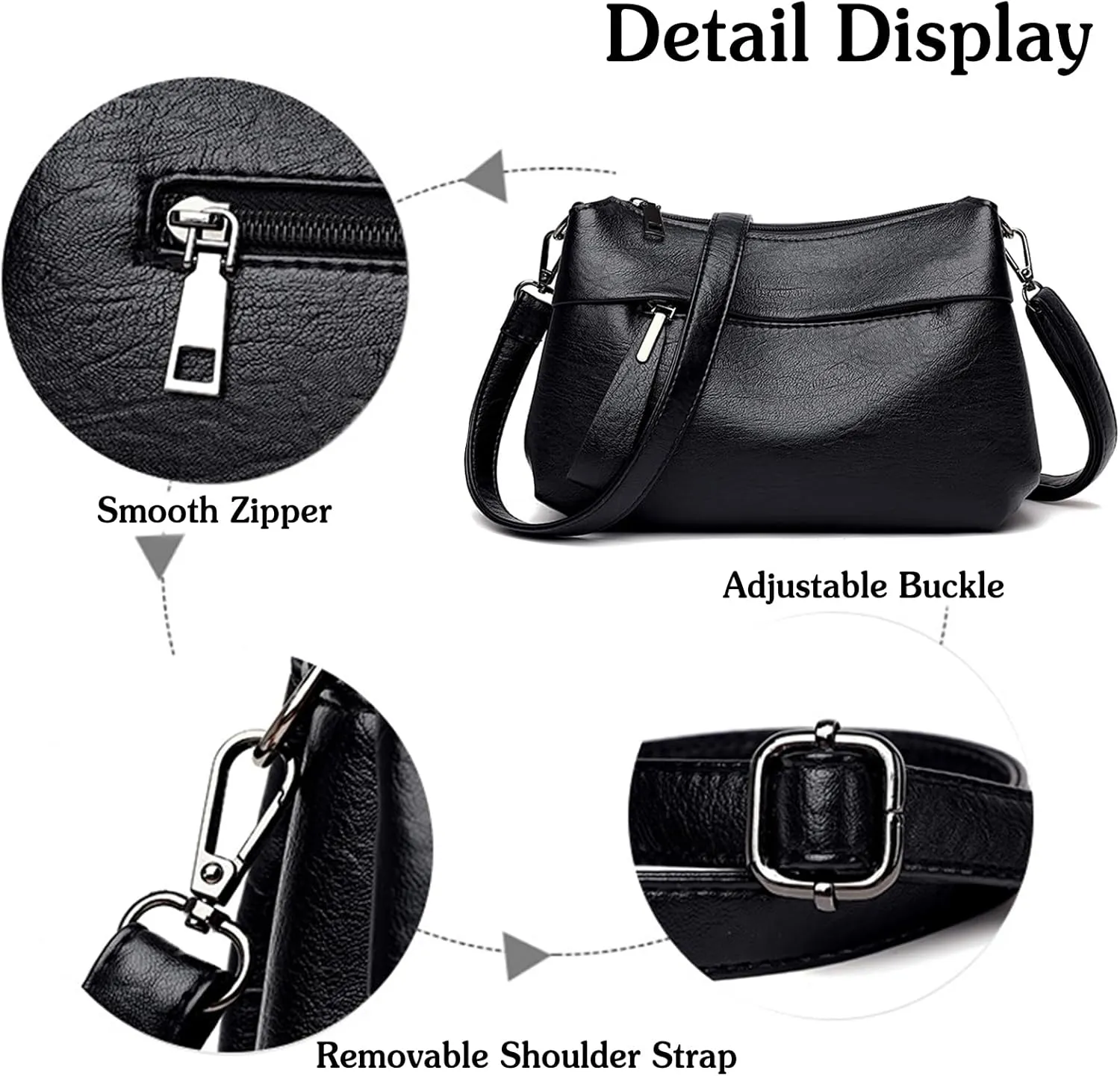 PORRASSO Elegant Crossbody Bag Women Shoulder Bag Handbag Ladies Satchel Messenger Bag for Dating Travel Daily Use Yellow
