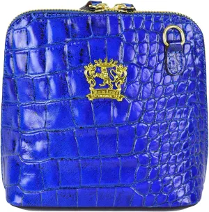 Pratesi Leather, Leather Bag for Woman Volterra King in real leather - King Electric Blue