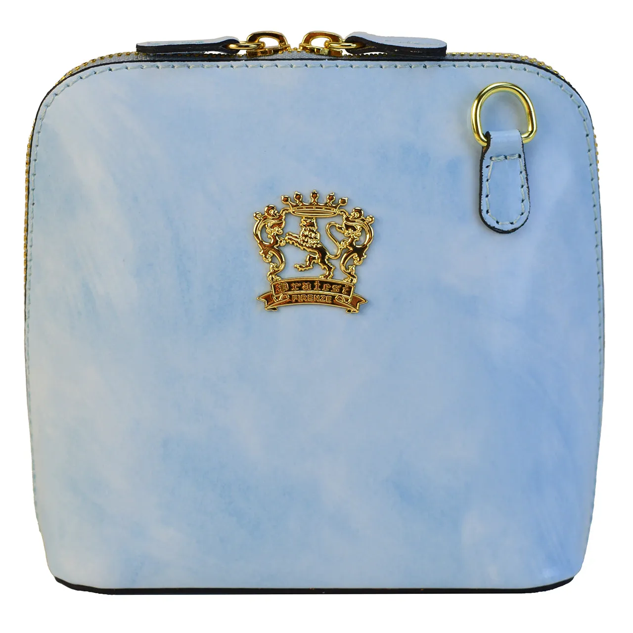 Pratesi Volterra Brunelleschi Woman Clutches in genuine Italian leather - Brunelleschi Leather Sky Blue - SZN