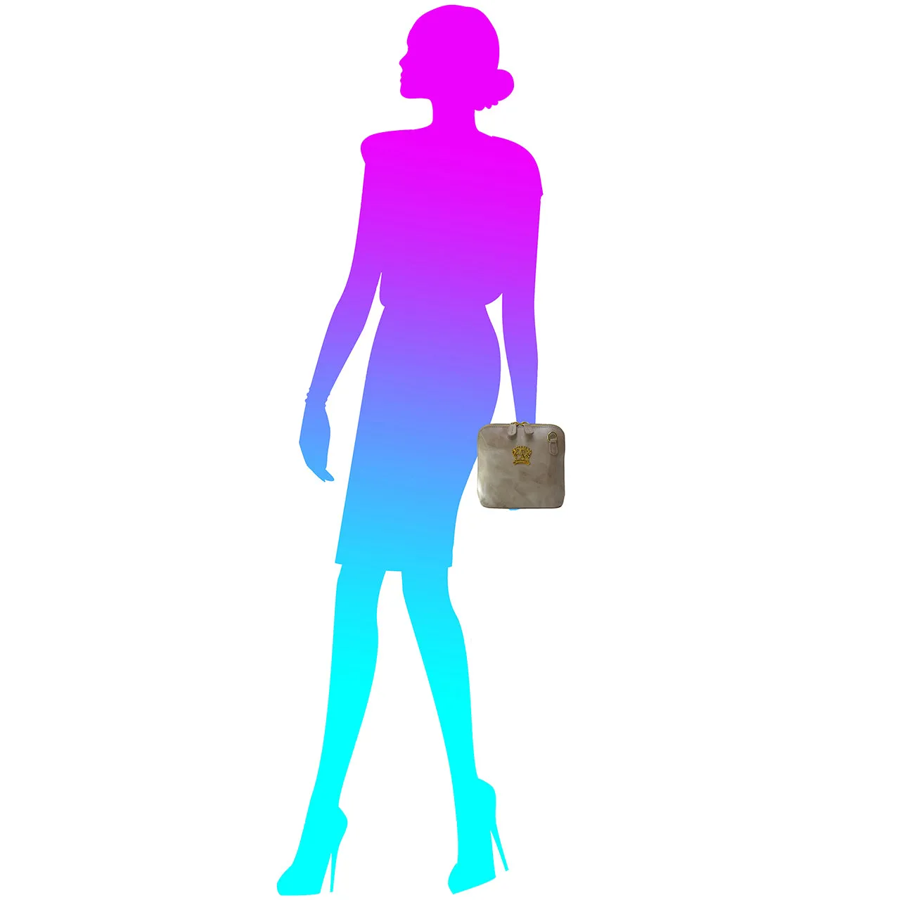 Pratesi Volterra Brunelleschi Woman Clutches in genuine Italian leather - Brunelleschi Leather Sky Blue - SZN