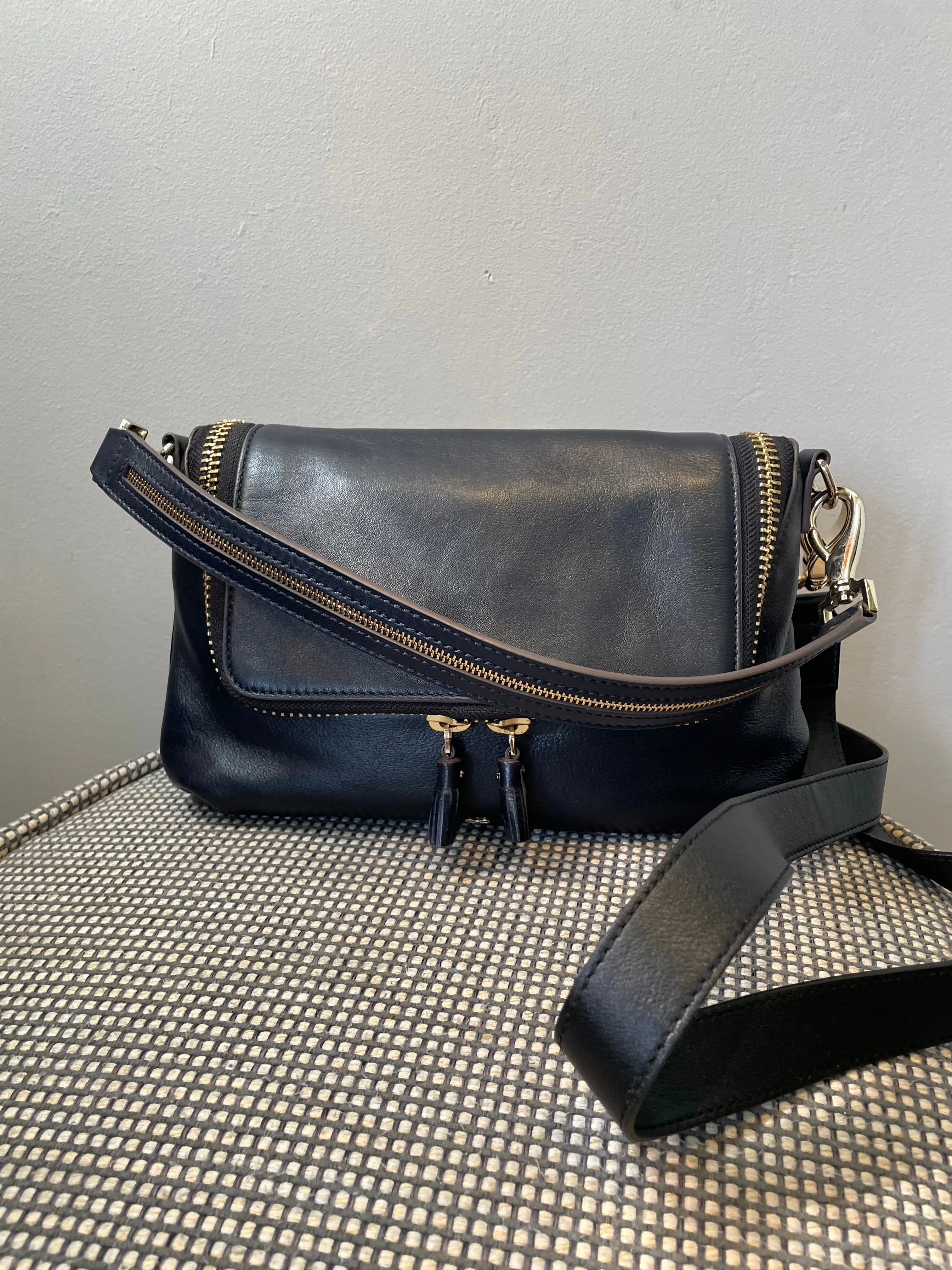 Preloved Anya Hindmarch Maxi Zip Satchel, Small