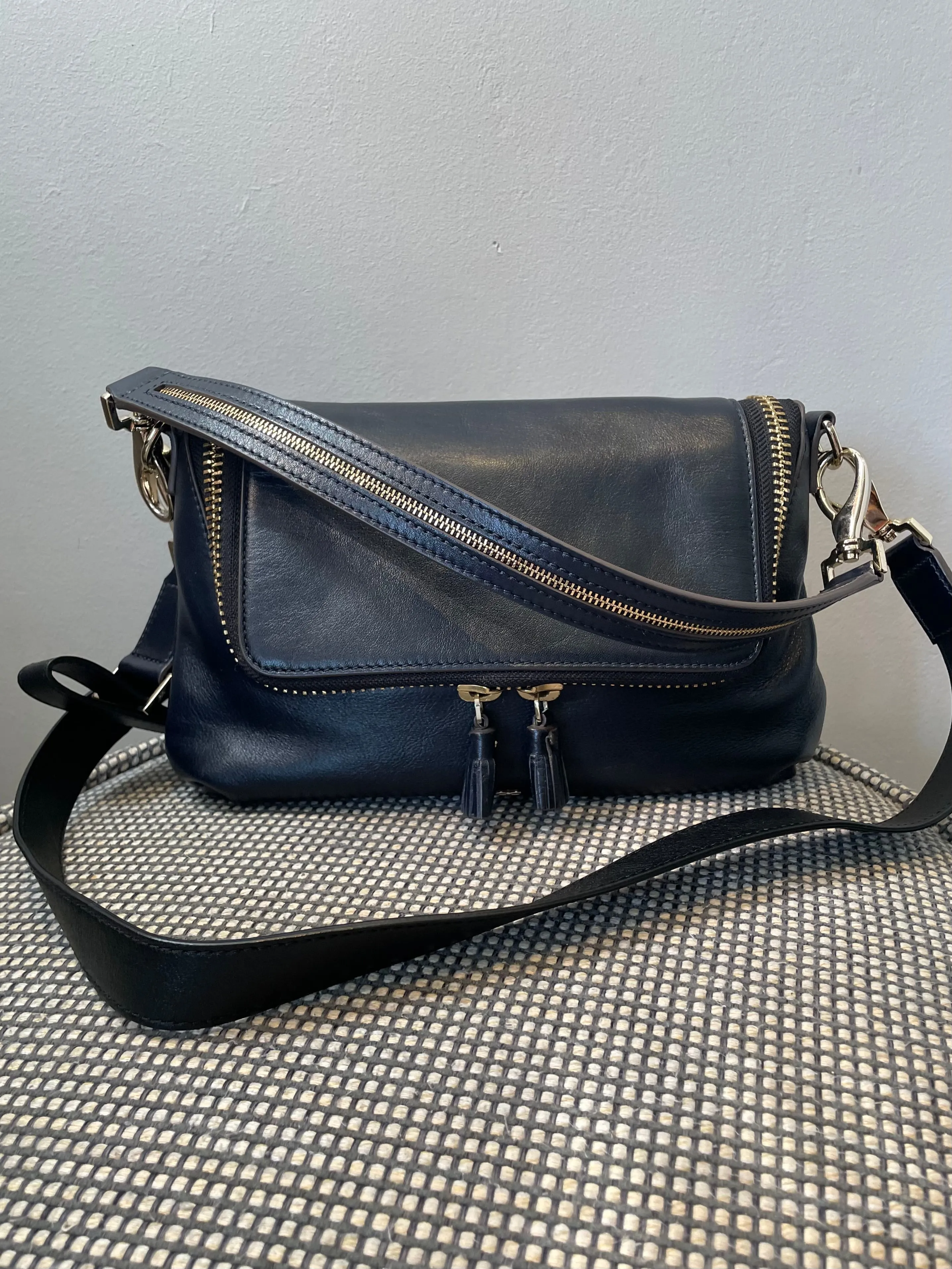 Preloved Anya Hindmarch Maxi Zip Satchel, Small