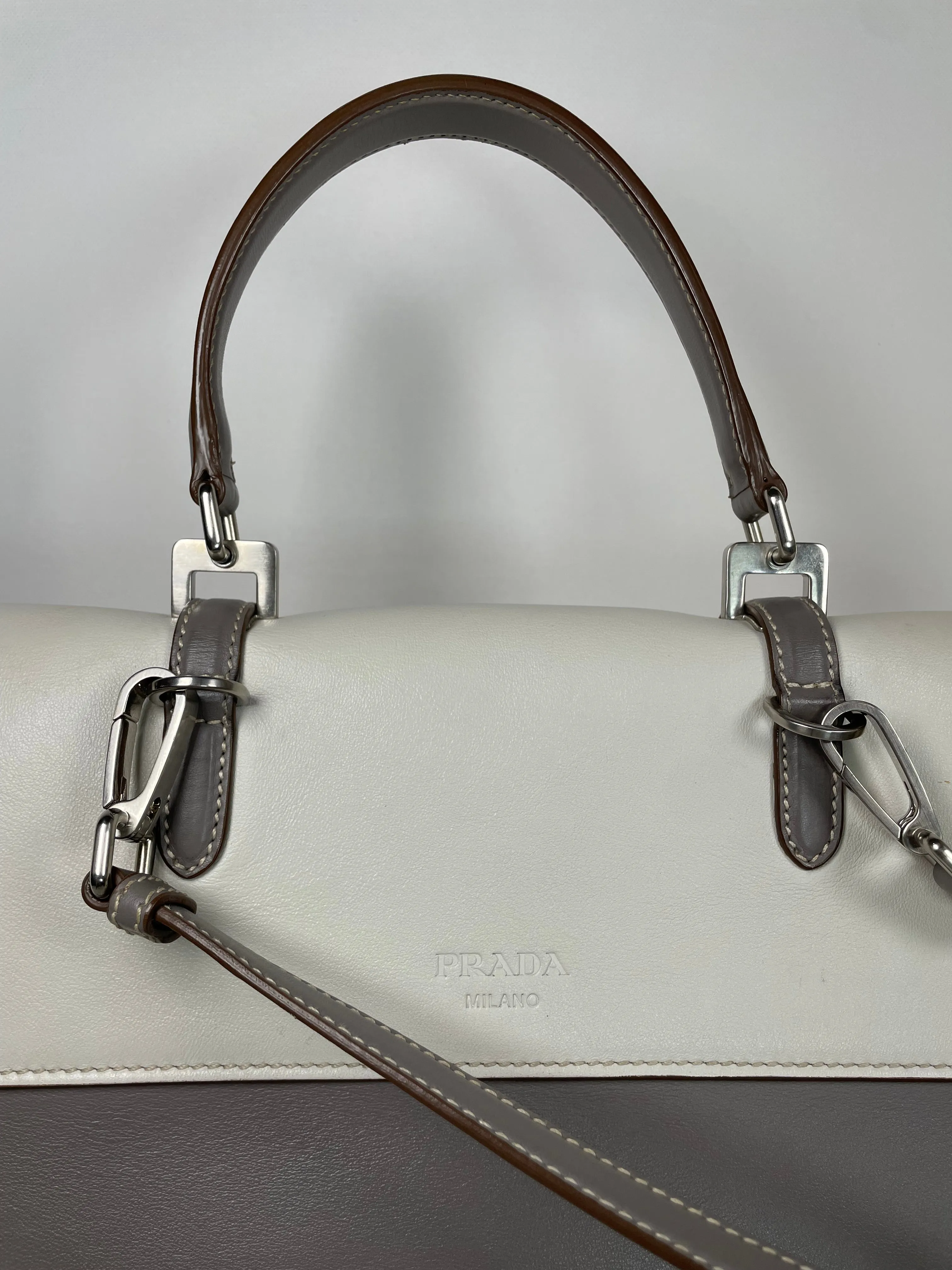 Preloved Prada City Two Way Satchel Bag