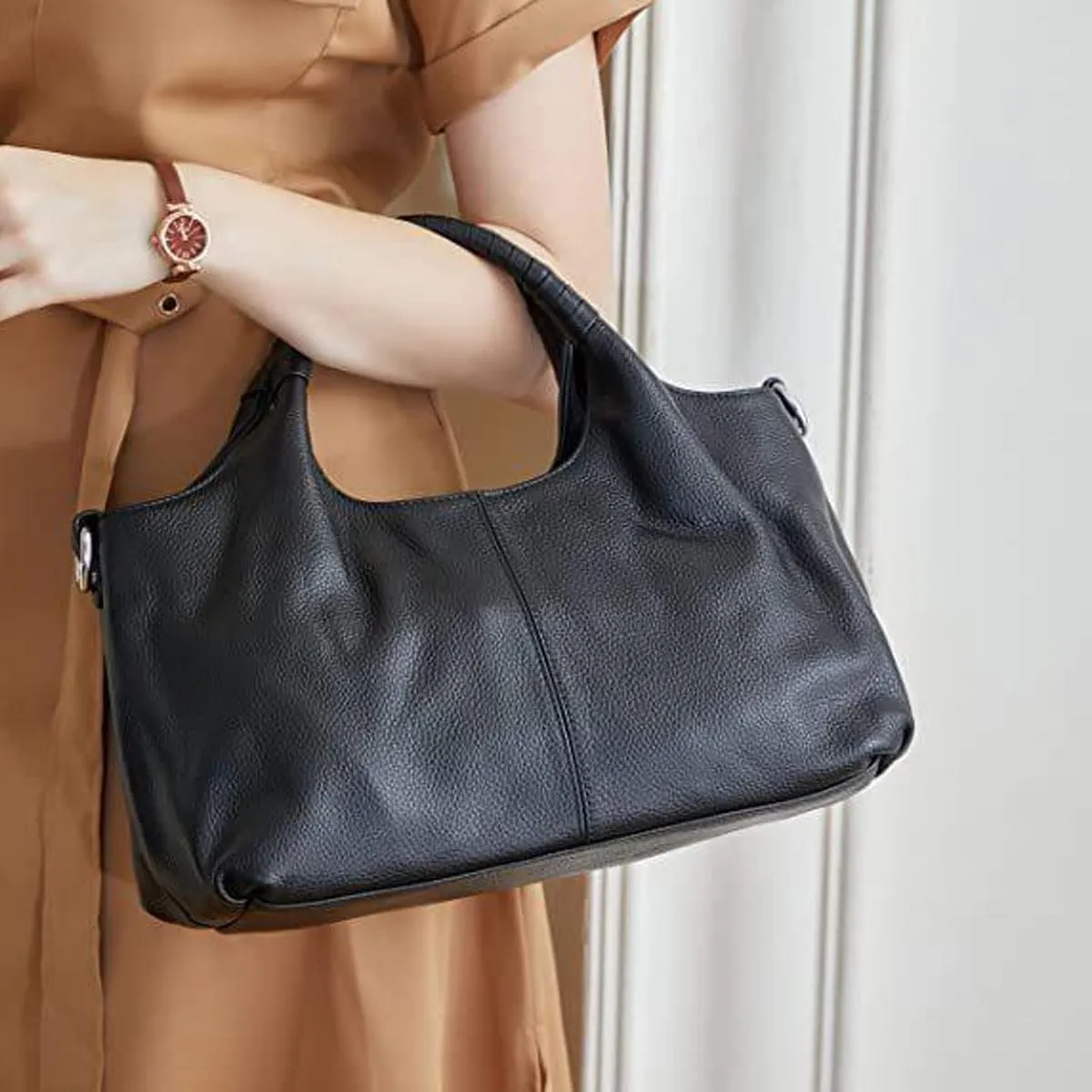 PU Leather Top Handle Purse Large Satchel Bag Designer Shoulder Bag Casual Tote Ladies Crossbody Bag for Women