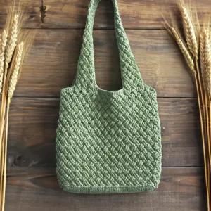 Puffy Braided Tote Bag