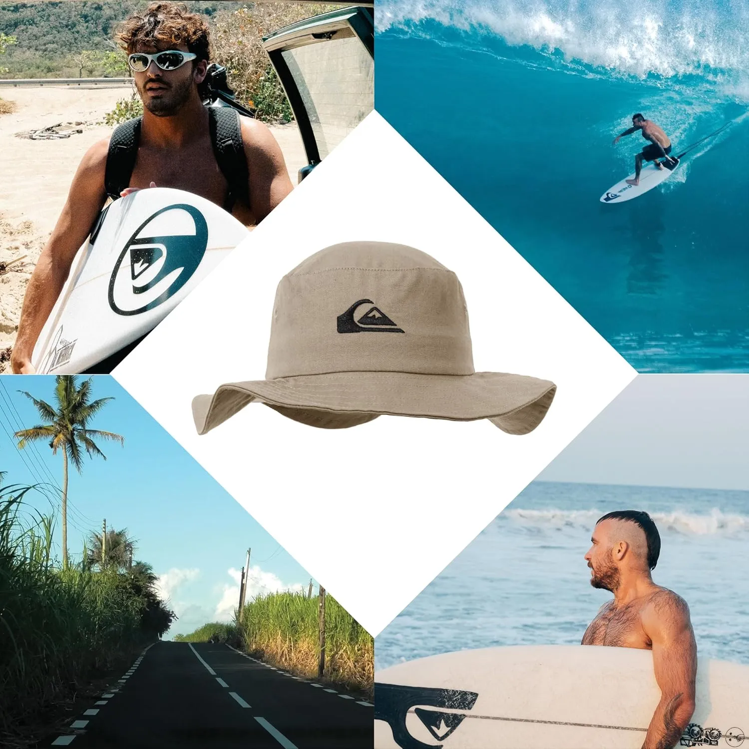Quiksilver Boys Kid's Bushmaster Sun Protection Floppy Visor Bucket Hat