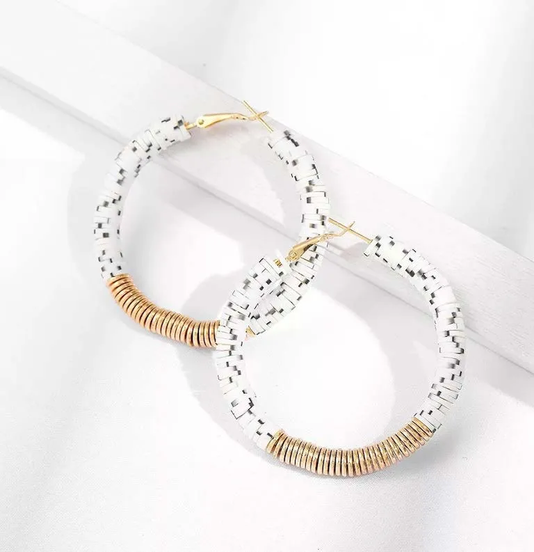 "Pepper" Gold Hoop Earrings
