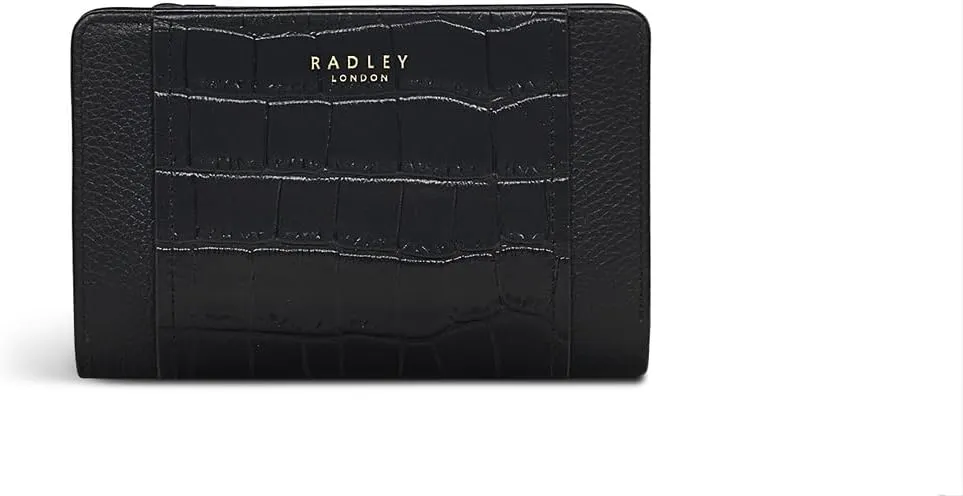 RADLEY London Downtown Women's Medium Leather Bifold Wallet, Black